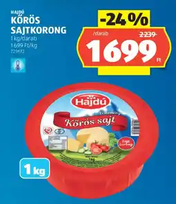 ALDI Hajdú Körös Sajtkorong ajánlat