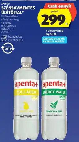 ALDI Apenta+ szénsavmentes üdítőital ajánlat