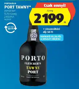 ALDI Fletchers Port Tawny ajánlat