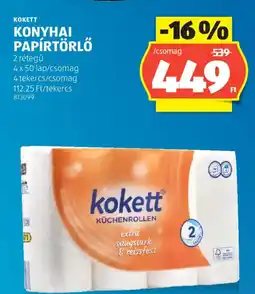 ALDI Kokett konyhai papírtörlő ajánlat