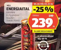 ALDI Hell energiaital ajánlat