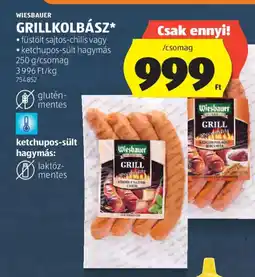 ALDI Wiesbauer grillkolbász ajánlat