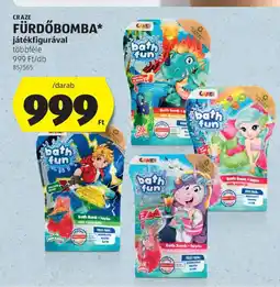ALDI Craze fürdőbomba játékfigurával ajánlat