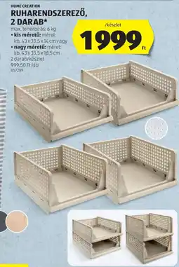 ALDI Home creation ruharendszerező ajánlat