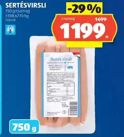 ALDI Sertésvirsli ajánlat