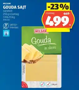 ALDI Milsani gouda sajt ajánlat