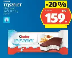 ALDI Kinder tejszelet ajánlat