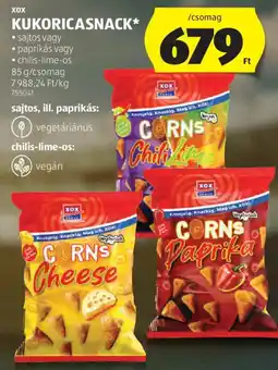ALDI Xox kukoricasnack ajánlat