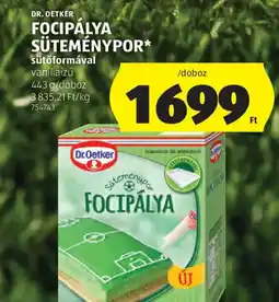 ALDI Dr. Oetker focipálya süteménypor ajánlat