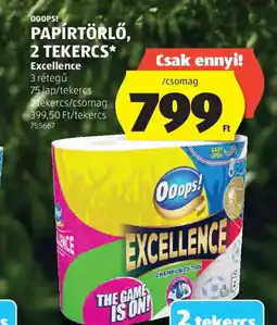 ALDI Ooops! Excellence papírtörlő ajánlat