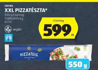 ALDI Cucina XXL pizzatészta ajánlat