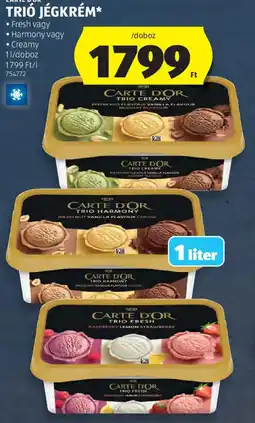 ALDI Carte dor trió jégkrém ajánlat