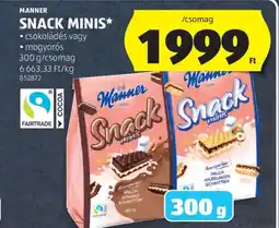 ALDI Manner snack minis ajánlat