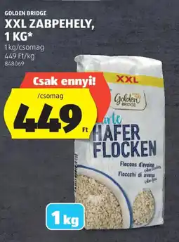 ALDI Golden bridge XXL zabpehely ajánlat