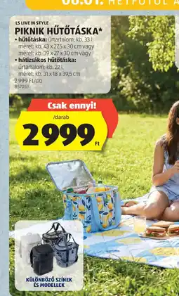 ALDI Ls live in style piknik hűtőtáska ajánlat