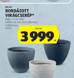 ALDI Belavi bordázott virágcserép ajánlat