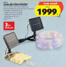 ALDI Belavi szolár fényfüzér ajánlat