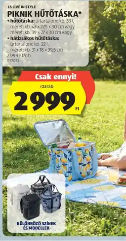 ALDI Ls live in style piknik hűtőtáska ajánlat