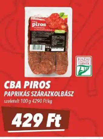 Cba Piros Paprikás szárazkolbász