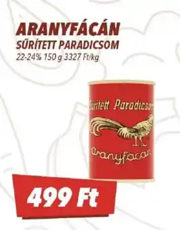 CBA Aranyfácán sűrített paradicsom ajánlat