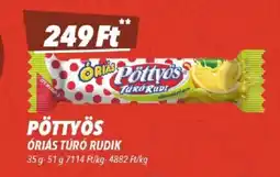 CBA Pöttyös óriás túró rudik ajánlat