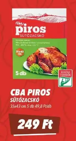 CBA Cba piros sütőzacskó ajánlat