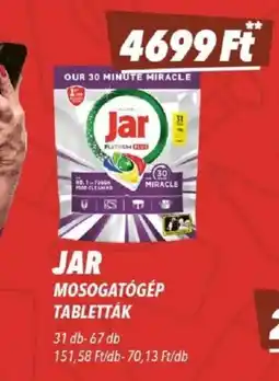 CBA Jar mosogatógép tabletták ajánlat