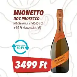 CBA Mionetto doc prosecco ajánlat