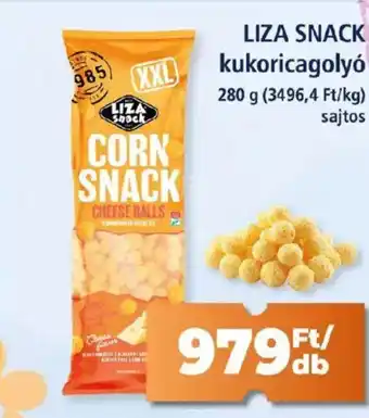 Liza snack sajtos kukoricagolyó