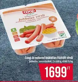 Coop Coop Jó nekem! bükkfán füstölt virsli ajánlat