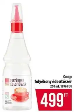 Coop Coop folyékony édesítőszer ajánlat