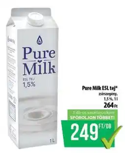 Coop Pure Milk ESL tej ajánlat