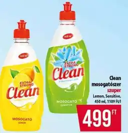 Coop Clean mosogatószer szuper ajánlat