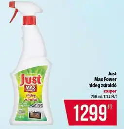 Coop Just Max Power hideg zsíroldó ajánlat