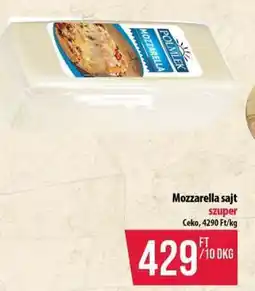 Coop Mozzarella sajt ajánlat