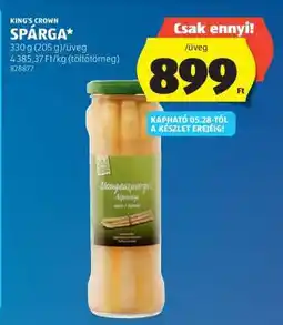 ALDI King's Crown Spárga ajánlat