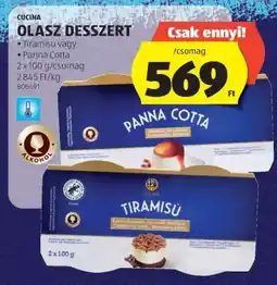 ALDI Cucina Olasz Desszert ajánlat