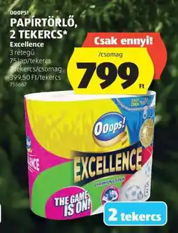 ALDI Ooops! Papírtörlő, 2 tekercs ajánlat