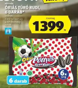 ALDI Pöttyös Óriás Túró Rudi, 6 darab ajánlat