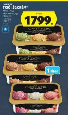 ALDI Carte d'Or Trio jégkrém ajánlat