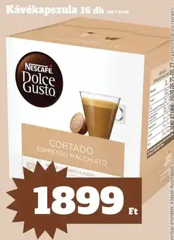 Family Diszkont Nescafe Dolce Gusto Kávékapszula Cortado Espresso Macchiato ajánlat