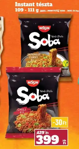 Family Diszkont Nissin Soba Wok Style instant tészta ajánlat