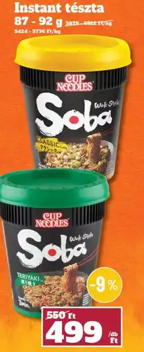 Family Diszkont Cup Noodles Soba Wok Style instant tészta ajánlat