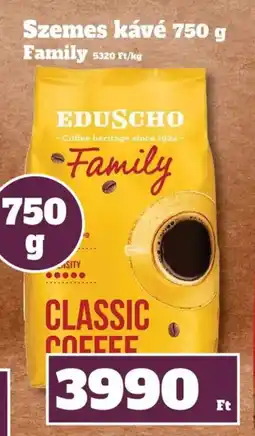 Family Diszkont Eduscho Szemes kávé Family Classic Coffee ajánlat
