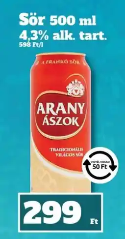 Family Diszkont Arany Ászok Sör ajánlat