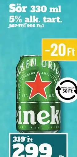 Family Diszkont Heineken Original Sör ajánlat