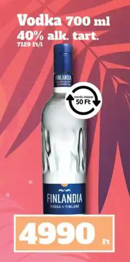 Family Diszkont Finlandia Vodka ajánlat