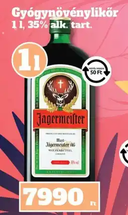 Family Diszkont Jägermeister gyógynövénylikőr ajánlat
