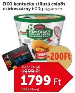 PRIVÁT Dixi kentucky stílusú csípős csirkeszárny ajánlat