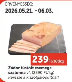 PRIVÁT Zádor füstölt csemege szalonna vf. ajánlat